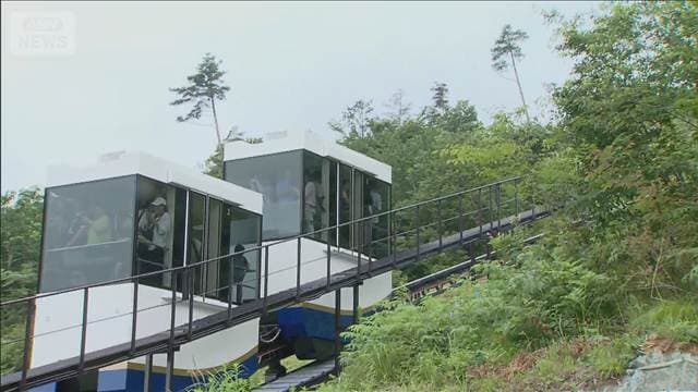 宮城・気仙沼市に亀山モノレール開業 被災リフトから復興 山頂テラスから湾一望