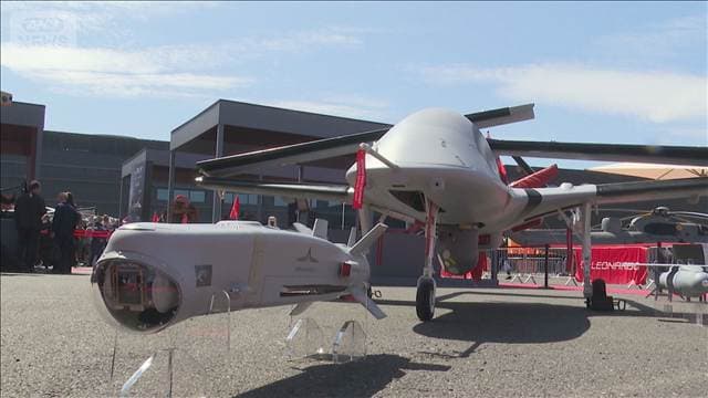イギリスで世界最大級の航空ショー開幕 ウクライナ実戦ドローンも展示