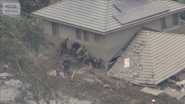 【速報】山口・平生町の土砂崩れ　74歳の住人男性見つかる　心肺停止　消防