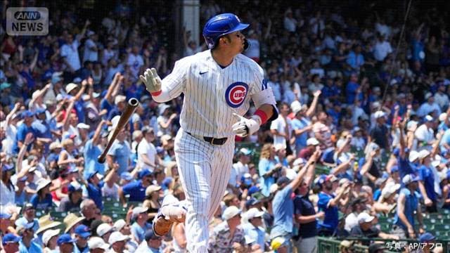 鈴木誠也が13号本塁打　メジャー通算100号達成　日本人4人目