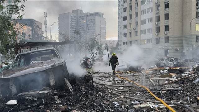 ロシア軍 キーウに再び攻撃　9人死亡46人けが