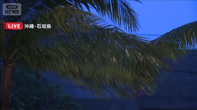 大型で強い台風9号　暴風域の石垣島の様子は
