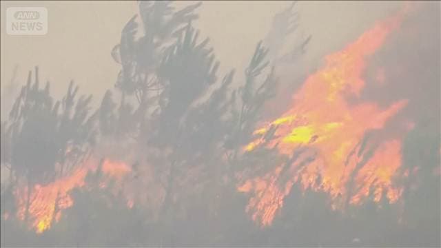 フランス南西部で山火事続く 22万人避難　鉄道運休など交通にも影響