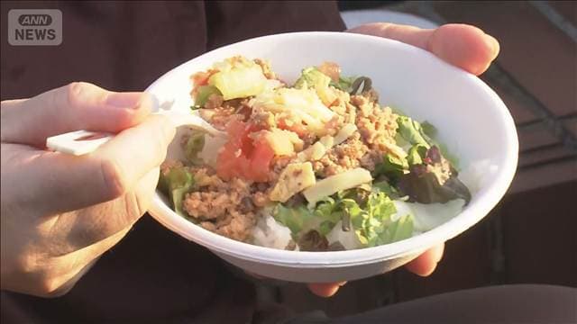 避難所にキッチンカーで料理提供 熊本・八代市