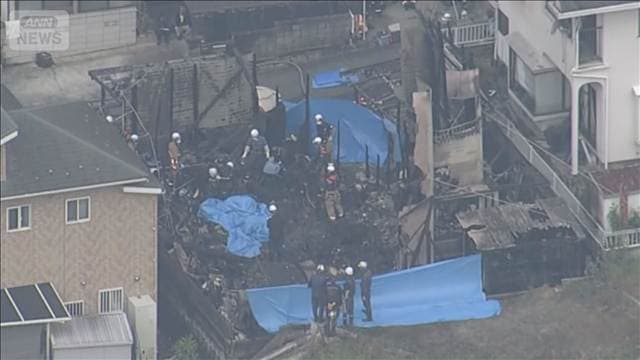 住宅全焼 3人の遺体発見 家族4人と連絡とれず 東広島市