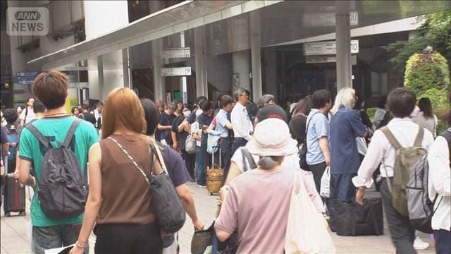 千葉の豪雨から一夜 県内の鉄道は運休も