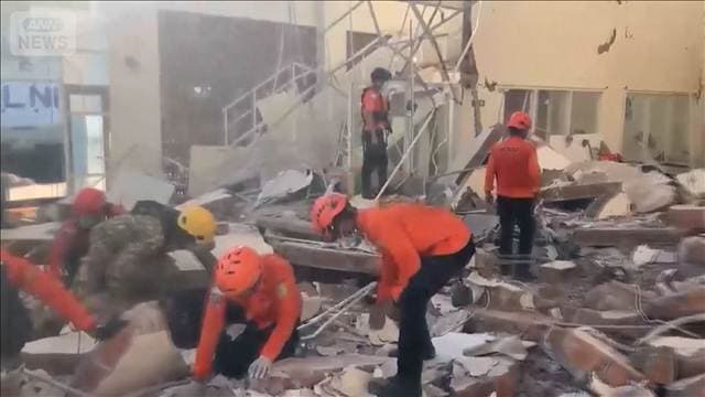 インドネシアでM7.7の地震　14人死亡　約1mの津波観測