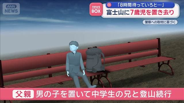 「8時間待っていろと言われた」 富士山に7歳児を置き去り　父親は兄と登山続ける