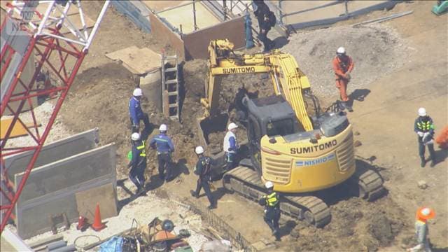 アウトレットの建物工事中　穴に作業が員落下　体の半分埋まるも救助　東京・八王子市