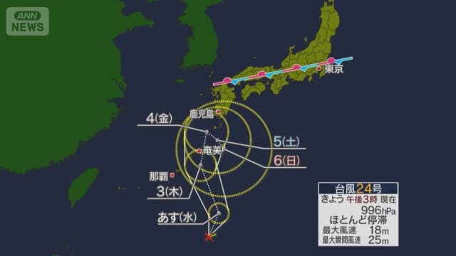 “迷走”台風24号　“復活”台風18号逆走か