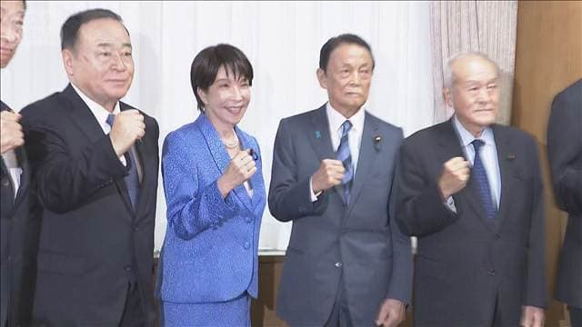 自民党新執行部が発足 高市総理「政策で未来を切り開く」