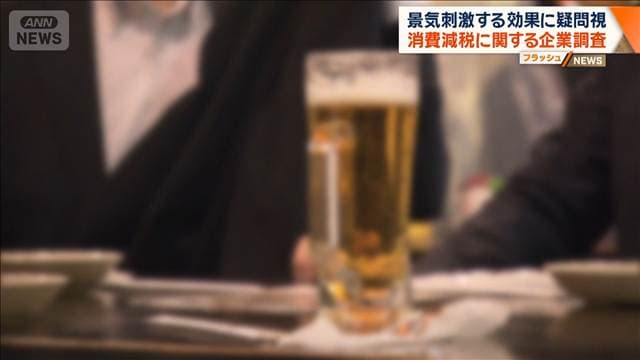 消費減税「活性化つながらない」半数　消費減税に関する企業調査