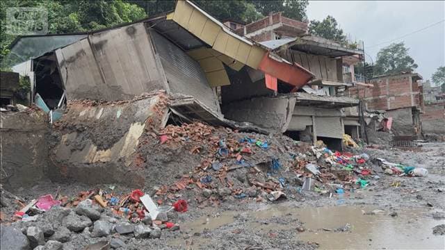 ネパールの土石流から1カ月　発災時「警報前に洪水到達」