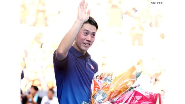 テニス錦織圭 現役最後の大会終える ジャパンOP1回戦 世界8位に敗退