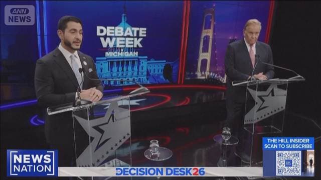 米中間選挙　ミシガン州 上院選めぐり初討論会　共和党、民主党の両候補が舌戦