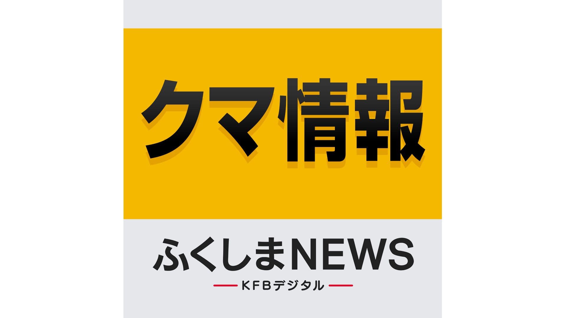 伊達市保原町でクマの目撃
