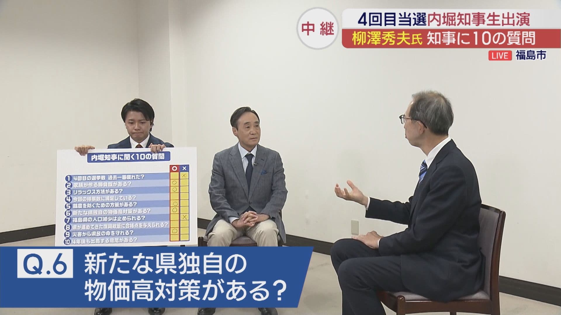内堀知事に気になる10の質問(後編)