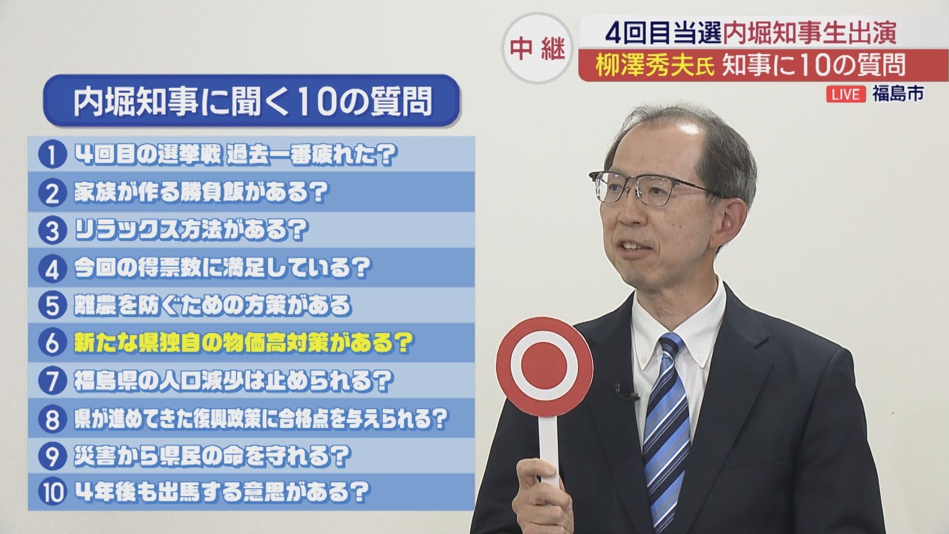 内堀知事に気になる10の質問(前編)