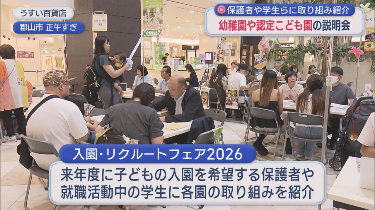 郡山市の幼稚園や認定こども園が説明会を開催