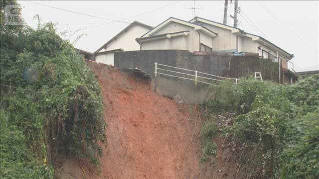 長崎市で土砂災害発生 24時間雨量が100mm超