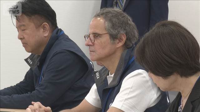 IAEA 福島第一原発を視察 グロッシ事務局長「すべてが順調」と評価