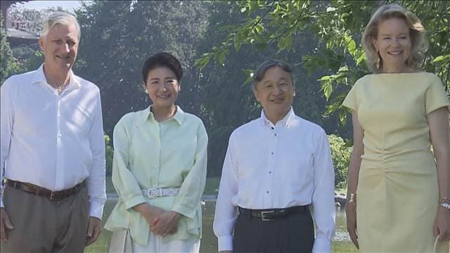 天皇皇后両陛下 ベルギーから帰国へ フィリップ国王夫妻に別れのあいさつ