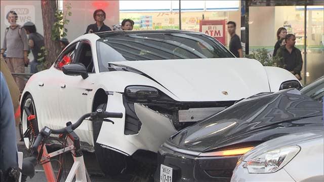 ポルシェで交差点を約100キロで右折し多重事故 運転の男を逮捕 東京・文京区