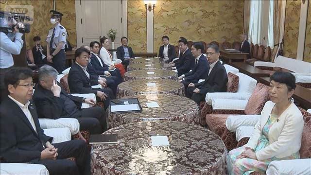 衆参野党 定数削減・副首都法案撤回を再要求