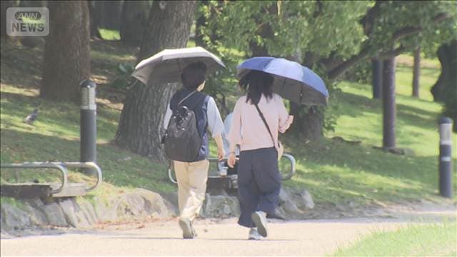 猛暑日エリアさらに拡大 熱中症警戒 東京も今年一番の暑さに