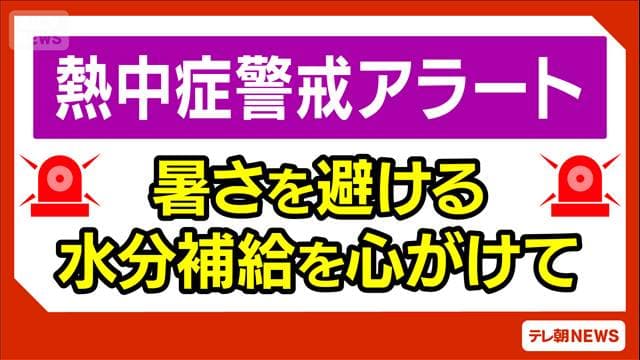 関東に今年初の熱中症警戒アラート あすも厳しい暑さに