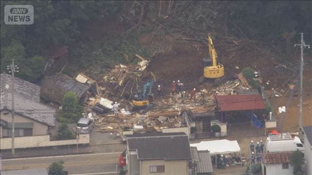 栃木・足利市 土砂崩れで住宅倒壊 死亡の2人は住人の夫婦と判明