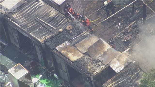 陸自の朝霞駐屯地で「黒煙」 ゴミ集積場から出火か