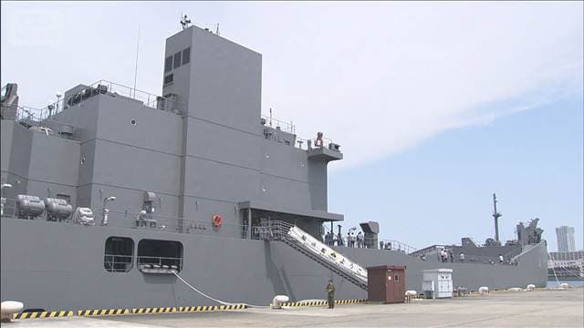 南海トラフ想定で陸上自衛隊が輸送訓練 人員や物資を輸送艦で神津島へ