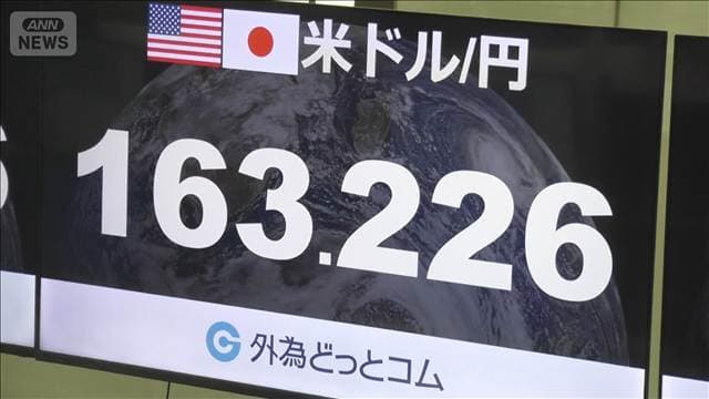 円安進み1ドル=163円台に 約39年7カ月ぶり 米・イラン応酬“有事のドル買い”