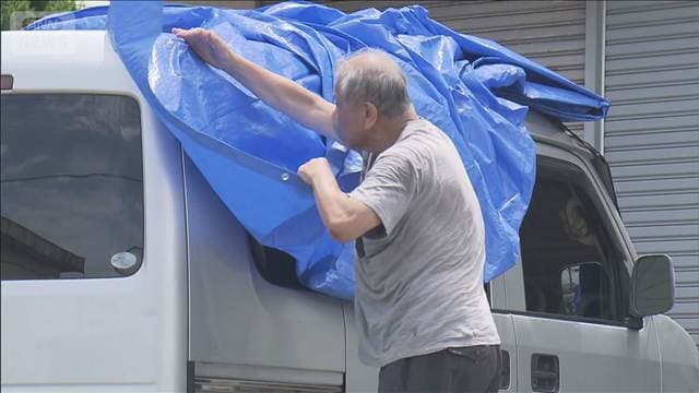熊本・八代市 暑さの中 避難生活続く ライフライン復旧していない地域も