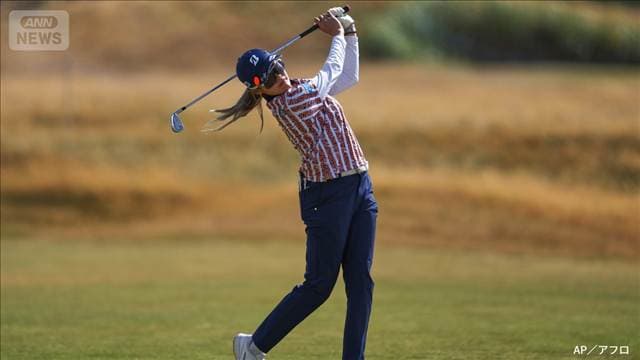 全英女子オープン 桑木志帆が2位発進 自身メジャー最高位の好スタート