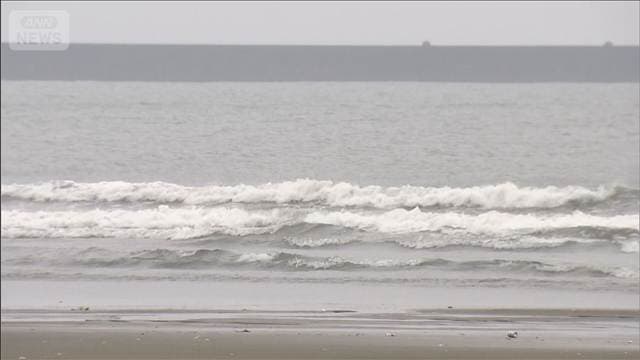 台風15号 茨城・大洗町に上陸の可能性 海岸付近で雨風強まる