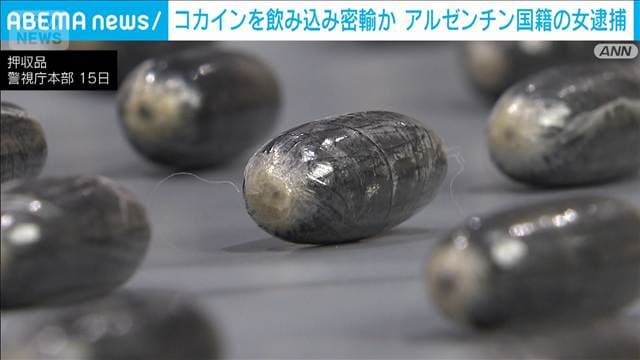 コカインをラップで包み飲み込み密輸か アルゼンチン国籍の女逮捕