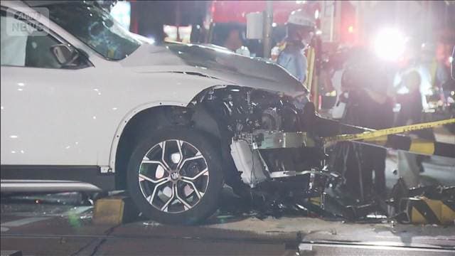 名鉄の踏切内で事故 列車と車が衝突 2人搬送 名古屋市