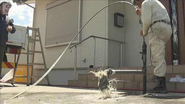 熊本地震 被災の井戸復旧へ 断水原因などの調査始まる