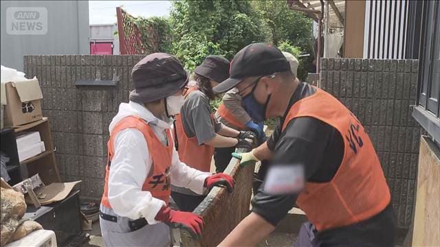 千葉市で800軒超えの住宅浸水 週末に多くのボランティア「人手いる 大変助かる」