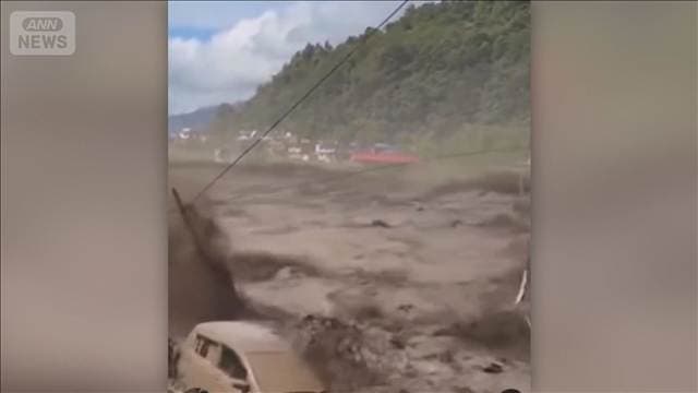 土石流の死者 両国で800人超える 下流域でも被害甚大 流された遺体がインドでも
