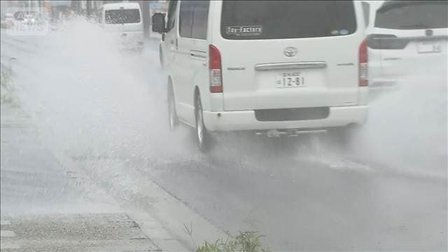 朝から激しい雨 通勤通学の時間帯を直撃 大雨の危険度高まるおそれ 仙台市