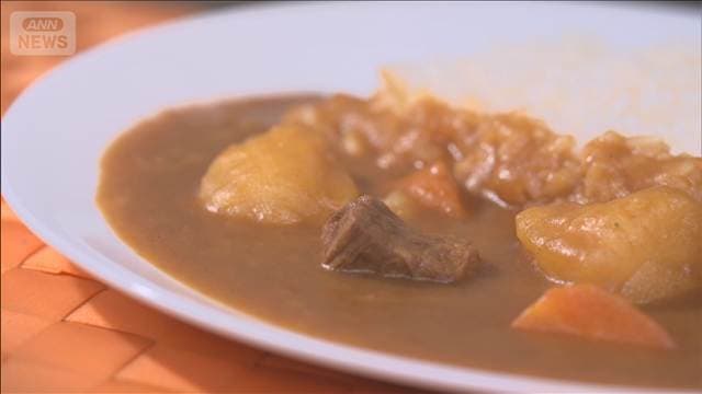 カレーライス物価が下落し1食349円 コメ下落と野菜供給安定