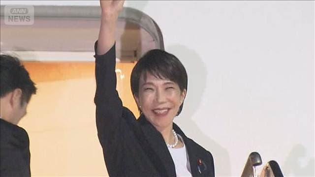 高市総理 NYからまもなく帰国 消費減税法案「丁寧に審議」