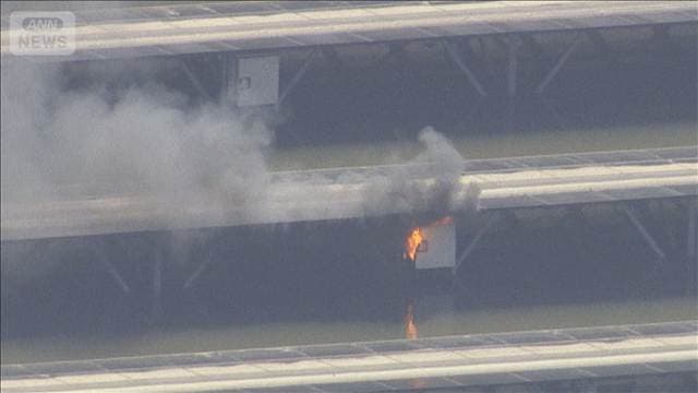 「ソーラーパネルが燃えている」冠水によるショート原因か 千葉・成田市の印旛沼周辺