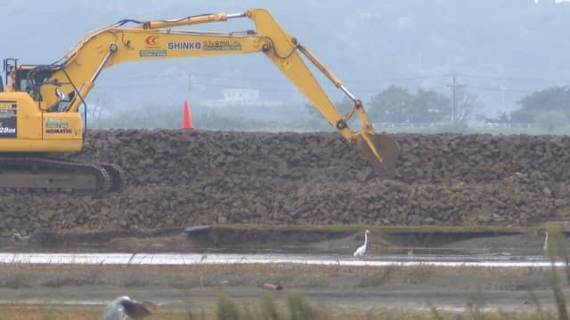 再び迫る台風 決壊した印旛沼で急ピッチの堤防復旧工事