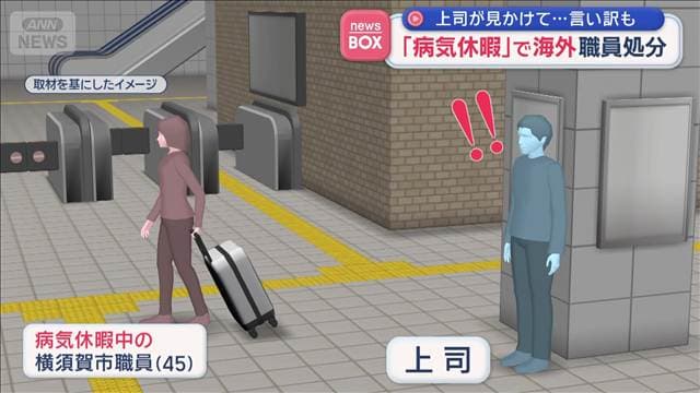 「病気休暇」で海外 横須賀市の45歳女性職員を処分 診断書の内容は嘘