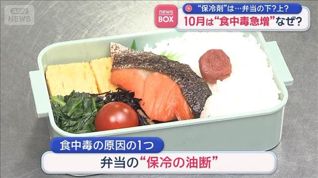 “保冷剤”は…弁当の下?上? 10月は“食中毒急増”なぜ?