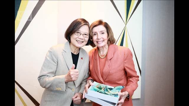 台湾・蔡英文前総統が訪米 かつて台湾を訪問したペロシ元下院議長と会談